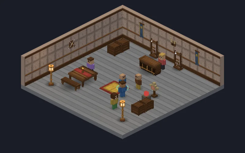 The Guild Hall, where Job Master Vael sets climbers on a class.